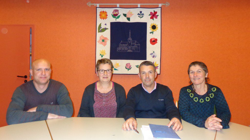 Mickaël Rangeard, Elisabeth Chevreul, Joël Gadbin Maire, Roselyne Lardeux